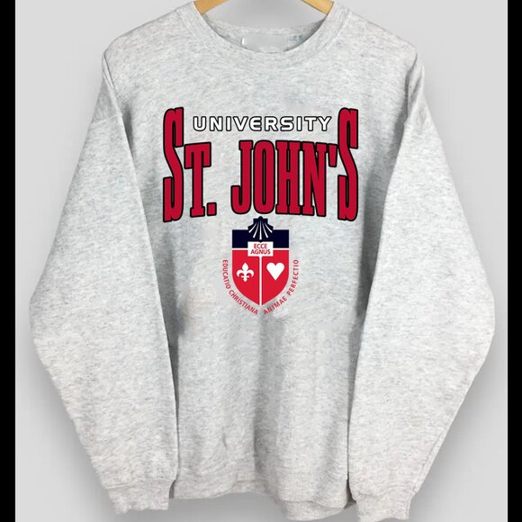 NCAA St John’s University Crewneck Sweatshirt Sweater Shirt - Picture 1 of 2
